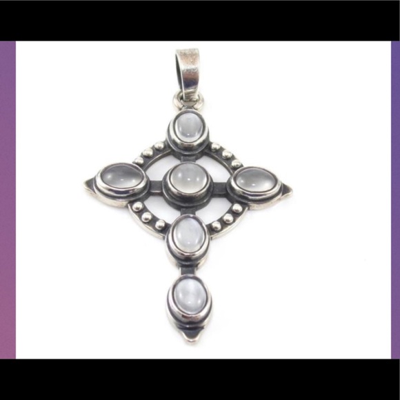 James Avery Jewelry - James Avery Retired Rare Moonstone Cross Pendant James Avery Jewelry - James Avery Retired Rare Moonstone Cross Pendant